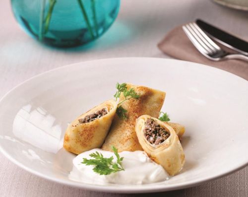 Блинчики с мясом