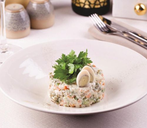 Оливье с куриной грудкой